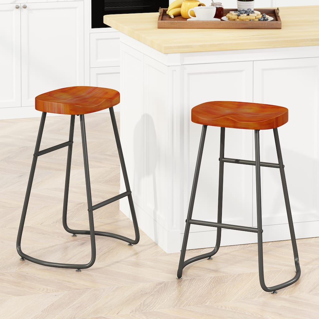 29.52" Stylish and Minimalist Bar Stools Set of 2