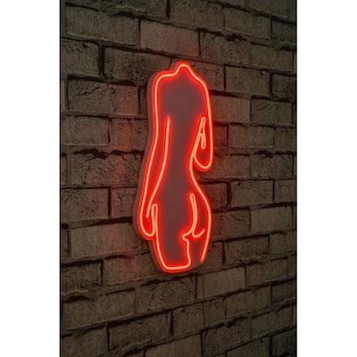 16.5" Novelty Sexy Woman Led Neon Sign Wall Décor