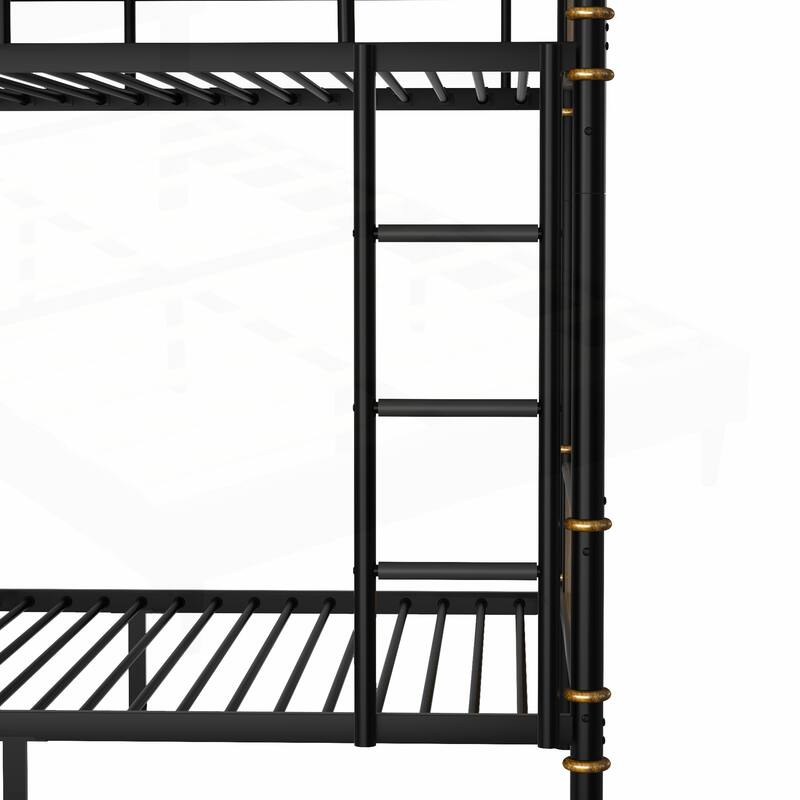 Versatile Industrial Metal Bunk Bed for Teens, Ensuring Safety and Space Optimization