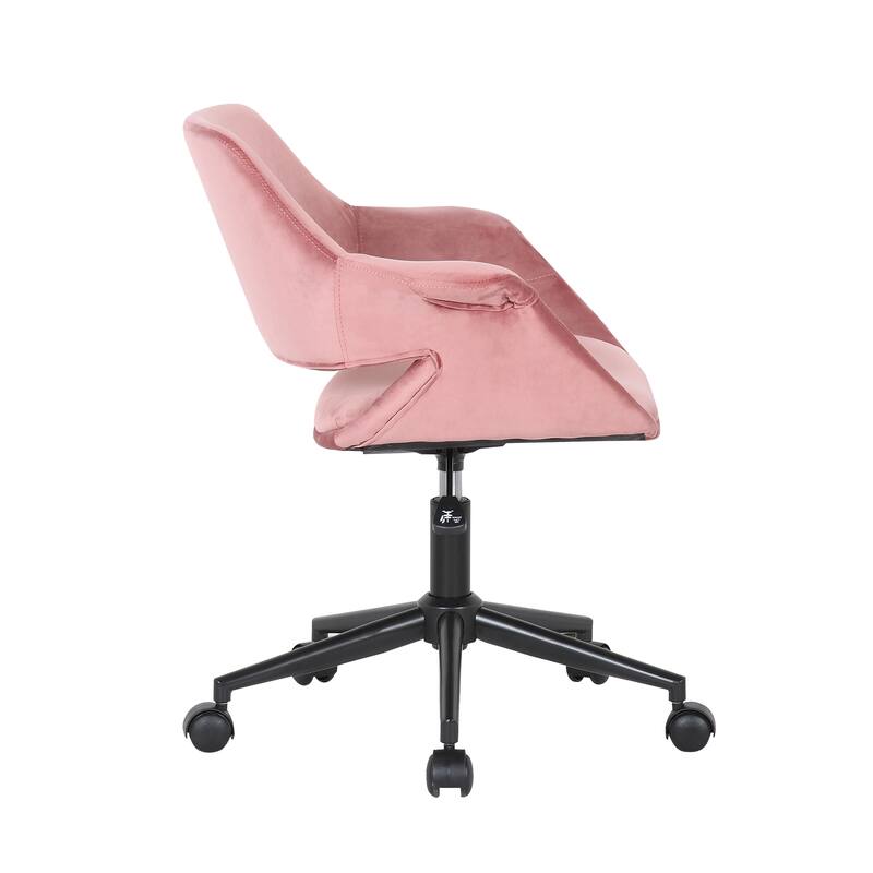 Porthos Home Rylee Swivel Office Chair, Velvet, Adjustable Height