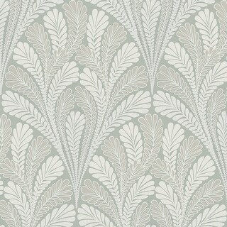 Seabrook Designs Boho Rhapsody Tropicana Leaves Unpasted Wallpaper Overstock
