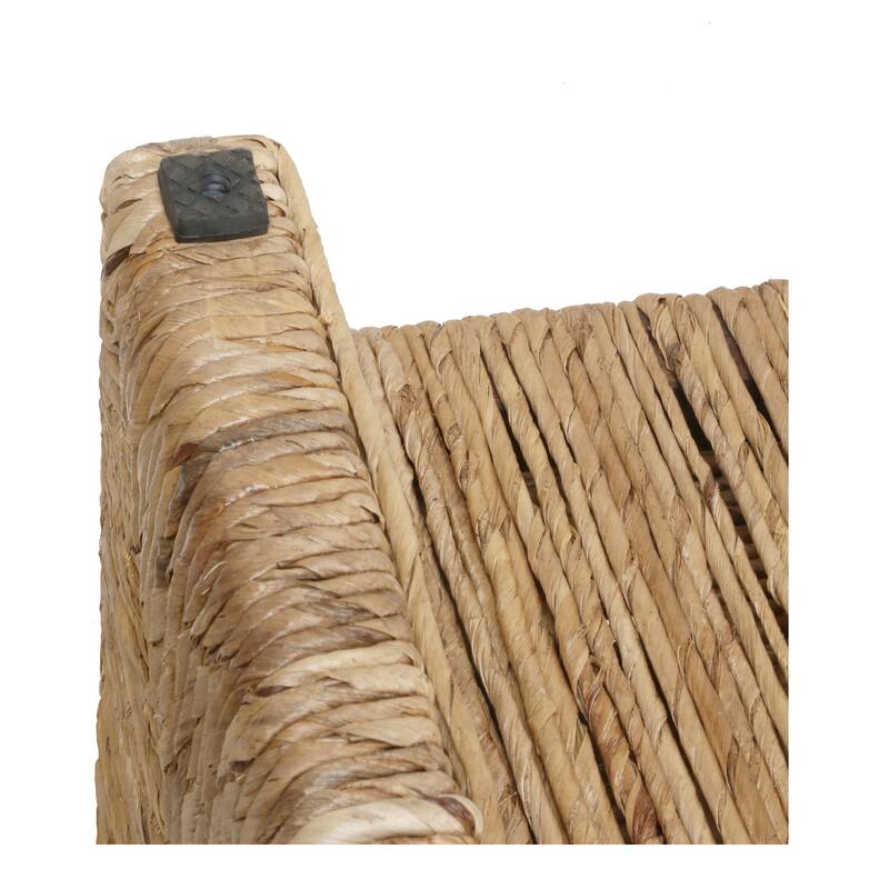 NPD Furniture Kanza Handwoven Abaca Coffee Table with Open Shelf