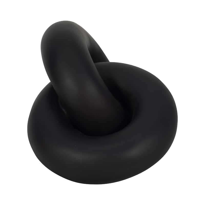 Sagebrook Home 9" Resin Knot Decor, Solid Color