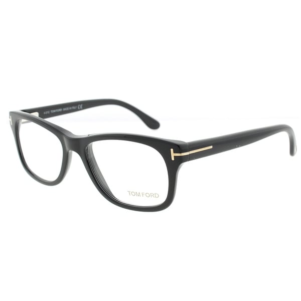 Tom Ford TF 5147 001 52mm Shiny Black Unisex Square Eyeglasses - Shiny Black - 52mm-17mm-145mm