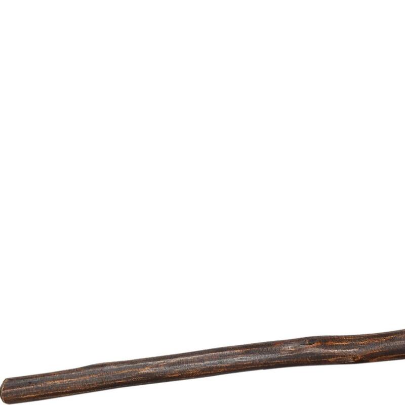 HomeRoots 60" Brown and Black Wood and Metal Decorative Rake Sculpture - 12" W x 60" H