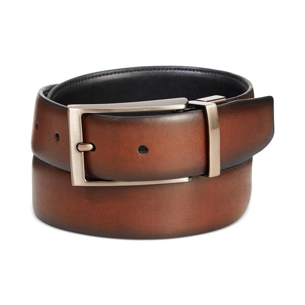 mens tan leather dress belt