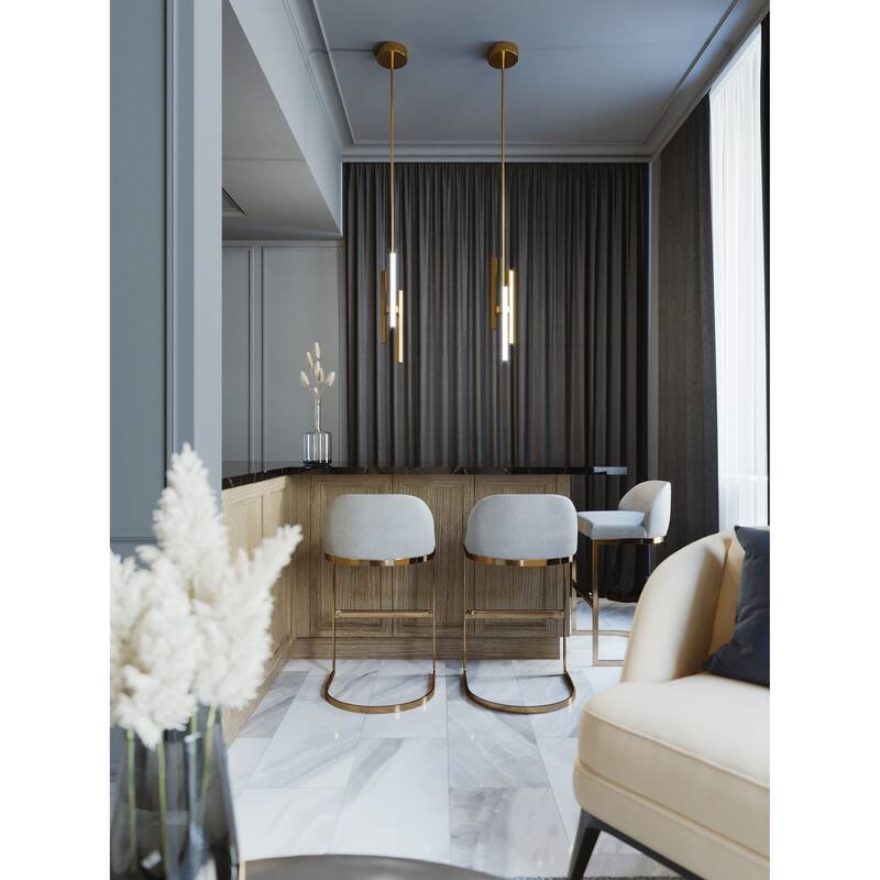 AFX Indra 4" LED Pendant Light - Satin Brass