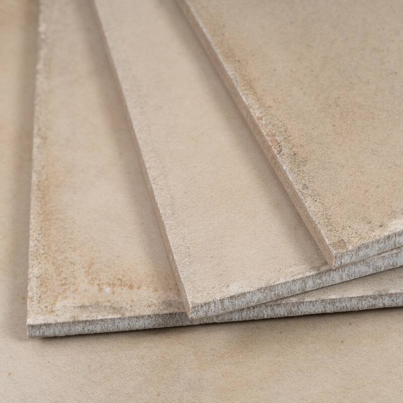 Cadence 8x8 Creamy Beige Porcelain Zellige Square Wall and Floor Tile (12.49 sq ft/case) - 29 Pack