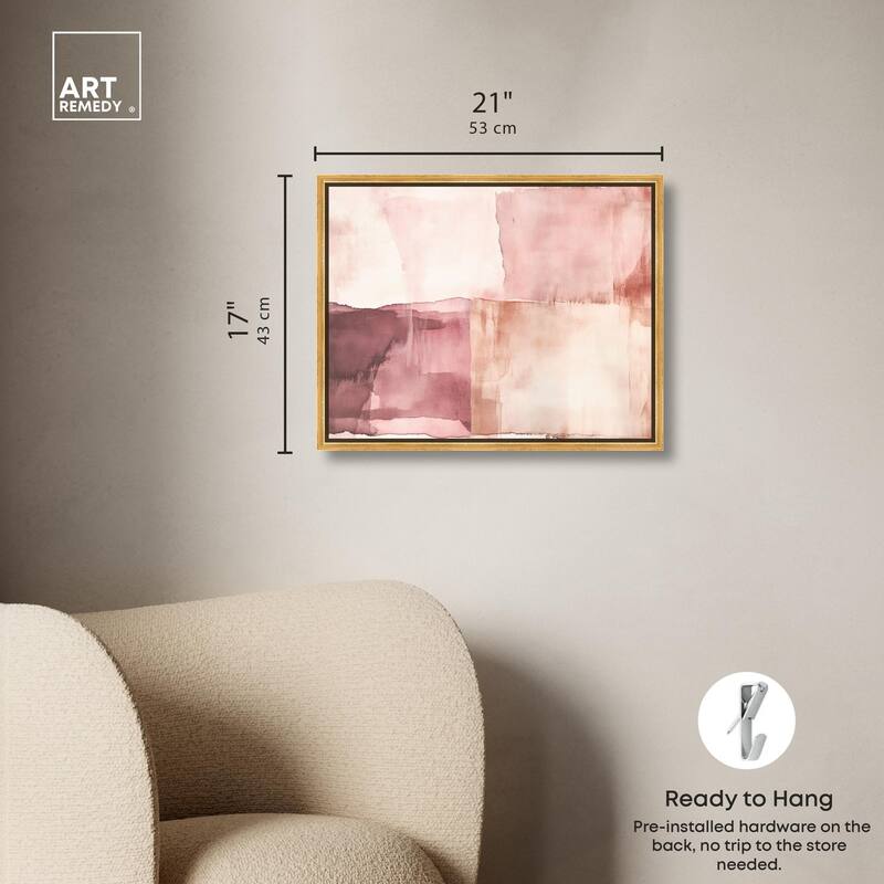 Faded Crimson II Canvas by Art Remedy