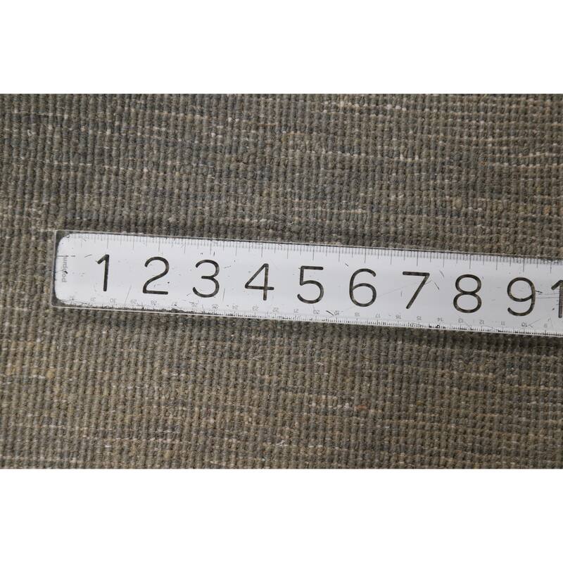 Blue Gray Modern Gabbeh Oriental Rug Handmade Wool Carpet - 3'3" x 4'10"