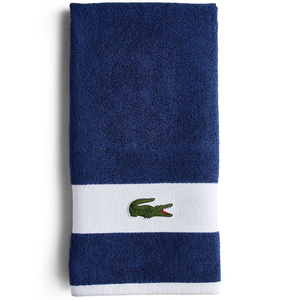 Lacoste Heritage Sport Stripe 100% Cotton Hand Towel