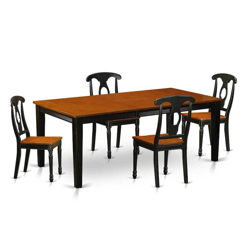 Tuscan Style Dining Set - Kitchen Table with Chairs - Wood Dining Room Furniture