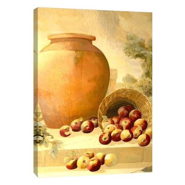 PTM Images 9-105330 PTM Canvas Collection 10" x 8" - "Urn With Apples" Giclee Fruits & Vegetables Art Print on Canvas