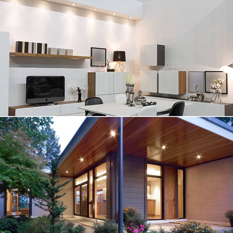 Luxrite 6 Pack PAR20 LED Spotlight Bulb, 7W=50W, Dimmable, Indoor Outdoor, 500 Lumens, Wet Rated, E26 Base, UL Listed