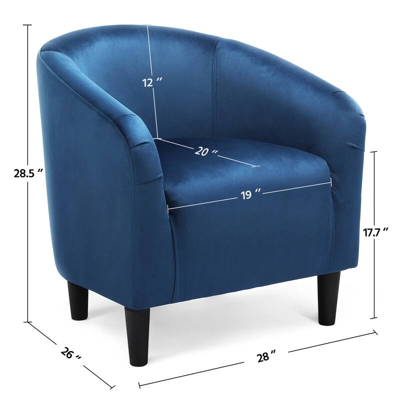Yaheetech Club Chair Accent Arm Contemporary Style