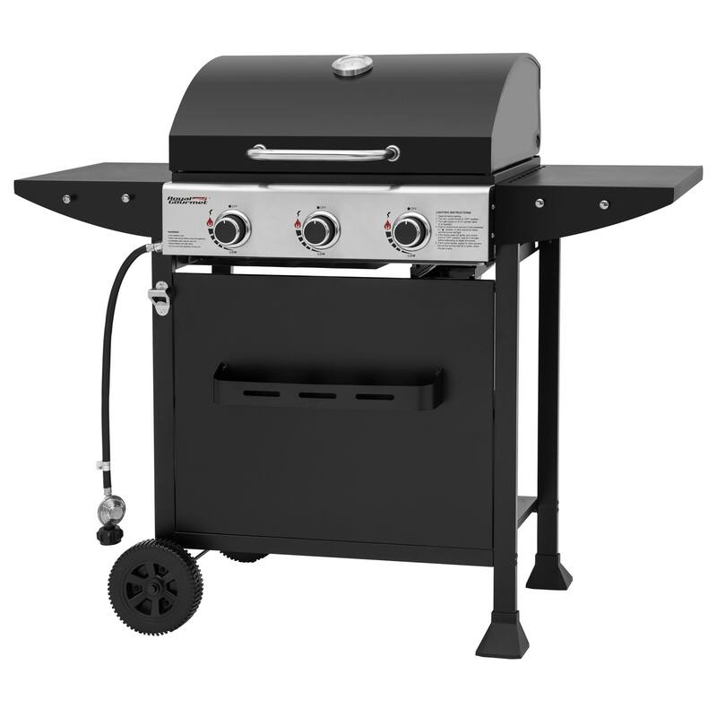 Royal Gourmet 3-Burner Liquid Propane Gas Grill Black