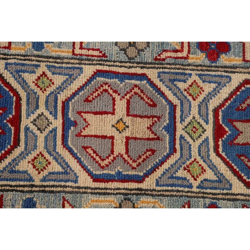 Red Kazak Oriental Area Rug Handmade Wool Carpet - 8'5"x 11'5"