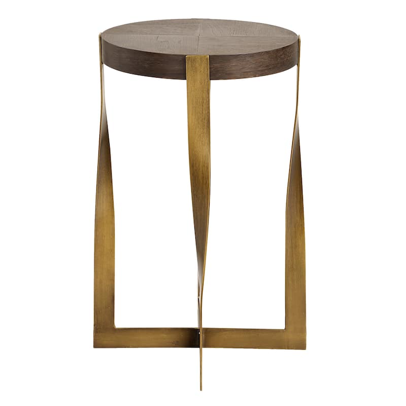 Side Accent Table - 24" - Brass Finish