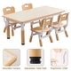preview thumbnail 8 of 16, YUKOOL Kids Table and Chair Set - Adjustable Height, HDPE Material, Perfect for Ages 2-12