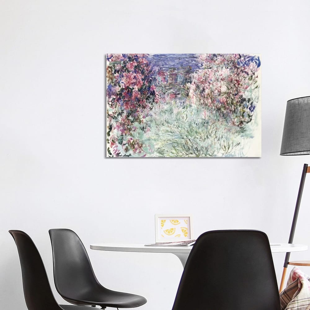 iCanvas "The House among the Roses, 1925 " by Claude Monet Canvas Print
