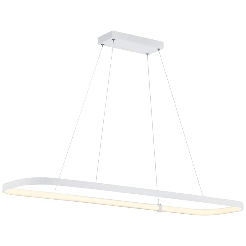 Ravello Dual Voltage 48" LED Pendant - Matte White
