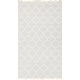 preview thumbnail 1 of 21, Hand-Woven Tegan Moroccan Trellis Reversible Area Rug Grey - 5' x 7'6"