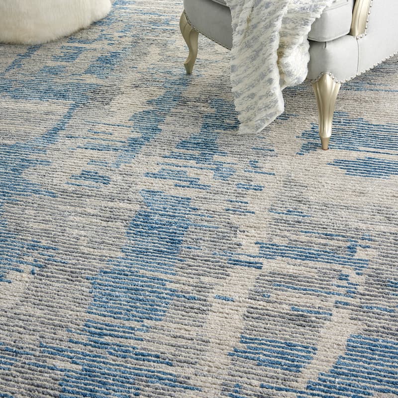 Nourison Ellora Contemporary Modern Abstract Linear Wool Area Rug