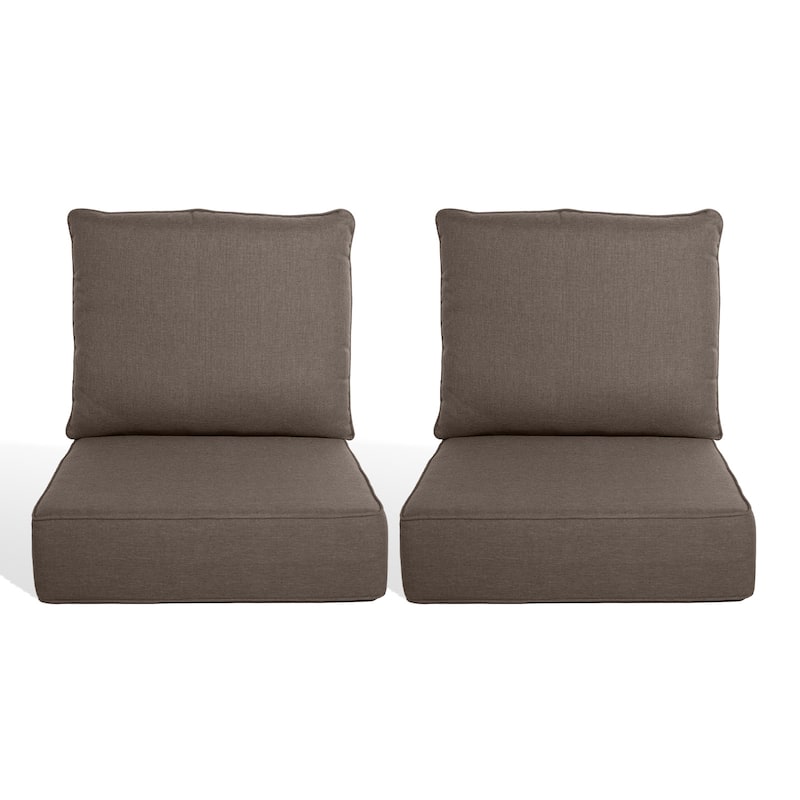 Pocassy 22"x24"x6" Inch Thick Cushions Pillows Indoor Outdoor Cushion 4 Set - Grey Cushion