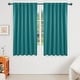 preview thumbnail 55 of 80, Deconovo Thermal Insulated 45-inch Curtain (2 Panel) - 52 x 45 Turquoise