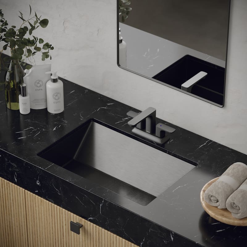 Karran Cinox Stainless Steel Rectangular Undermount Sink