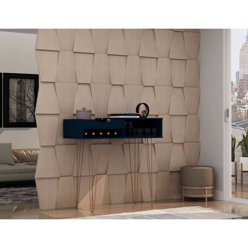 Manhattan Comfort Rockefeller 39.37 Entryway Console with 3 Compartments