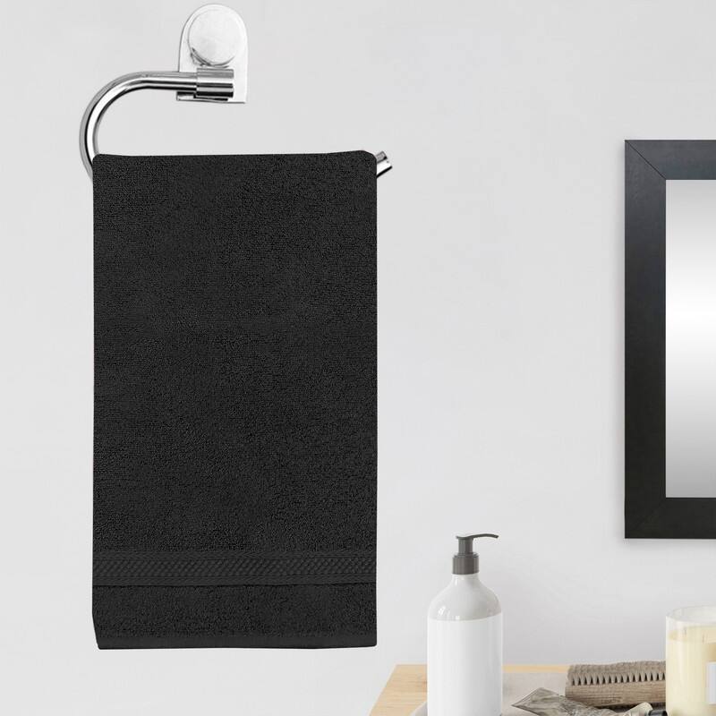 A1HC Hand Towel 6 Piece Set, 500 GSM Duet Technology 100% Ring Spun Cotton, Ultra Soft, Quick Dry, (16"x28")