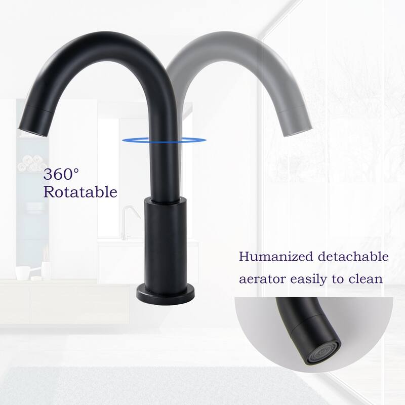 Luxury 2-Handle Gold / Black Bathroom Sink Faucet 3 Hole Widespread In Brass