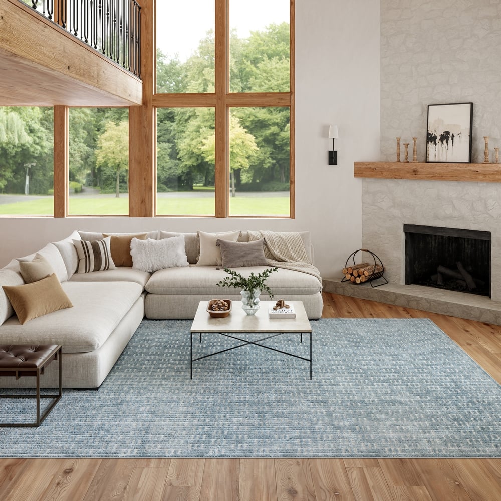 Nourison Washable Charm Indoor only Modern Geometric Area Rug