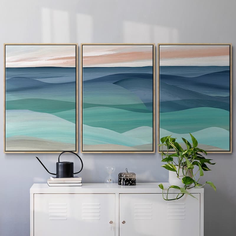 Shifting Seas - Multi Piece Framed Canvas