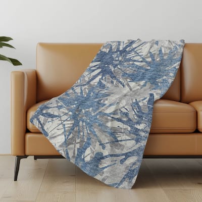 Premium Machine Washable ASB77 Modern Bursts Sherpa Throw Blanket