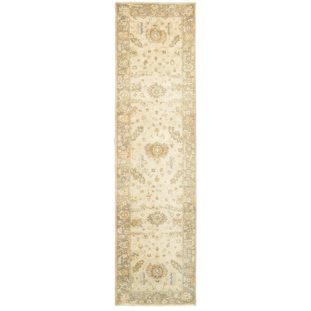 Style Haven Palma Vintage Inspired Wool Hand Knotted Area Rug