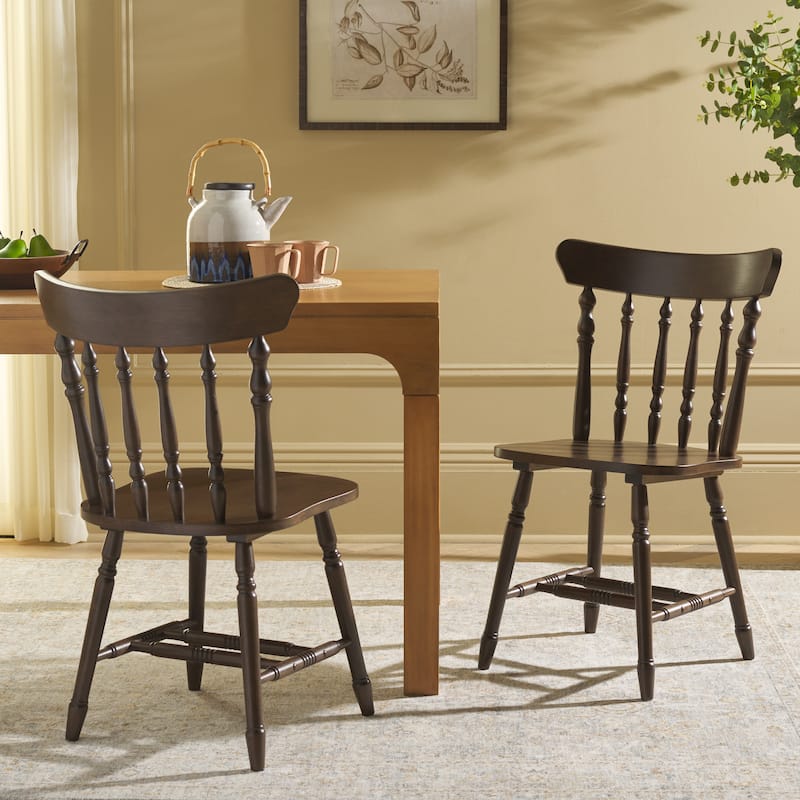 SAFAVIEH HOME Coralyn Caprail Dining Chair (Set of 2) - 17"W x 20"D x 34"H