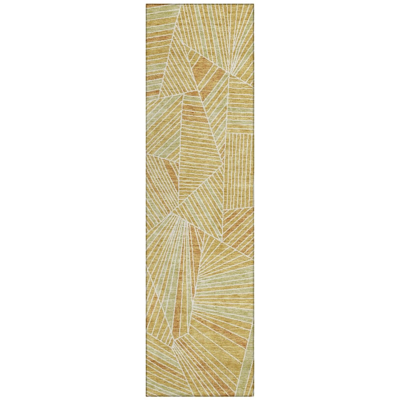 Machine Washable Indoor/ Outdoor Chantille Modern Mosaic Rug
