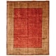 preview thumbnail 4 of 10, SAFAVIEH Couture Hand-knotted Ganges River Shantell Traditional Oriental Wool Rug with Fringe 5' x 7' - Rust/Green - Rectangle