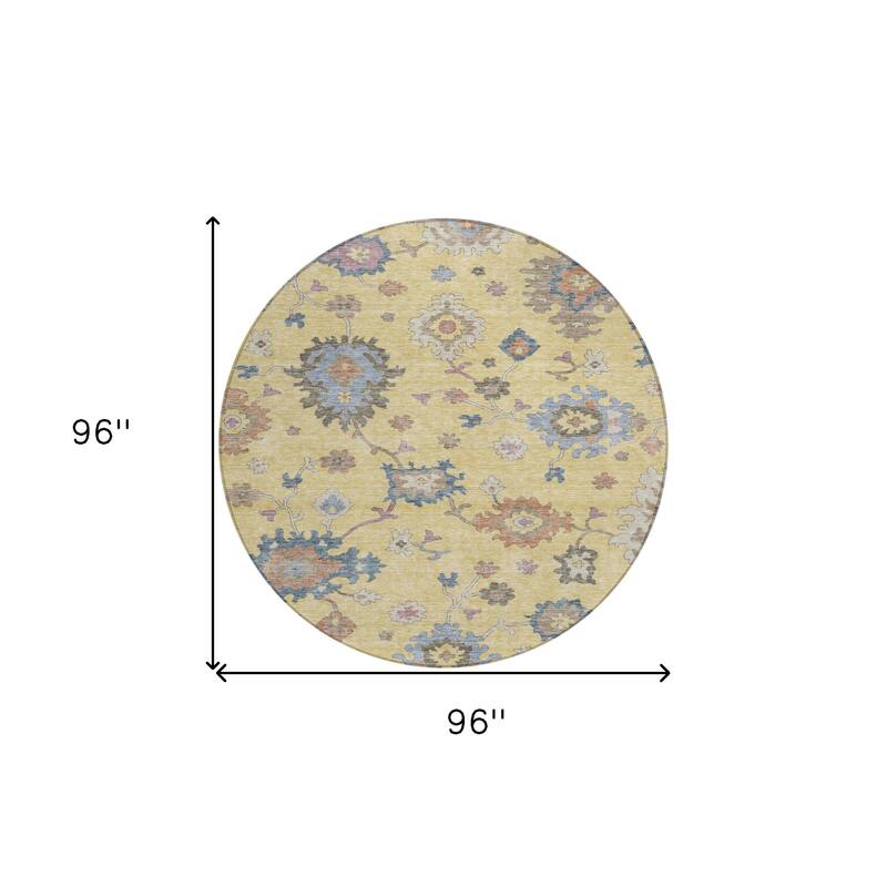 HomeRoots Floral Transitional Rectangle Outdoor Rug