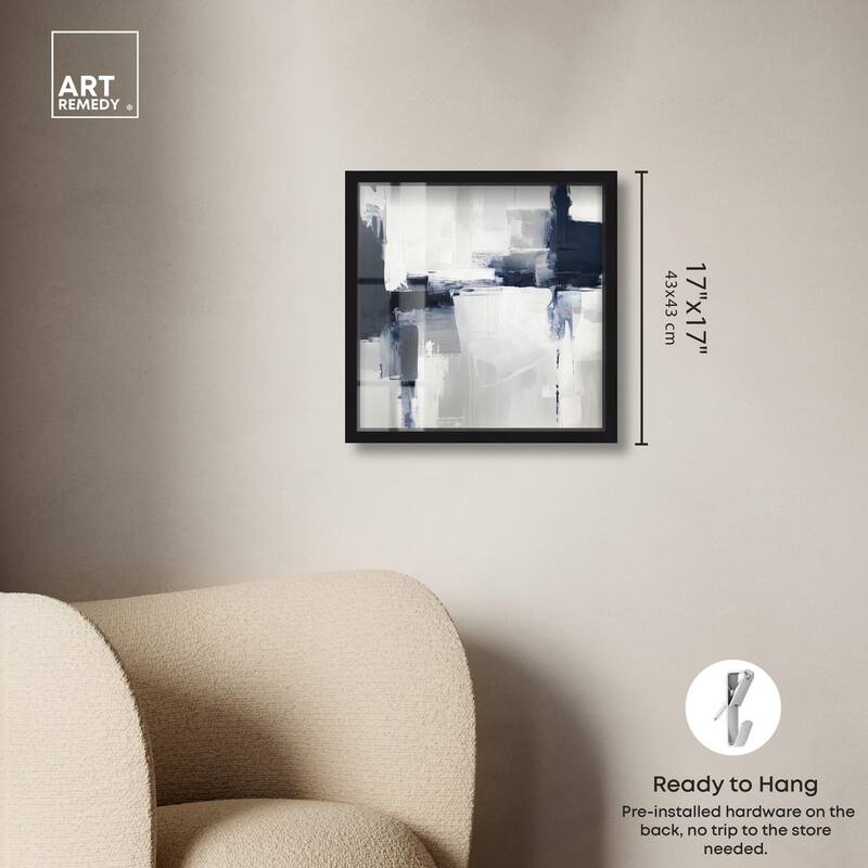 Porcelain Blue on White II Shadowbox by Art Remedy