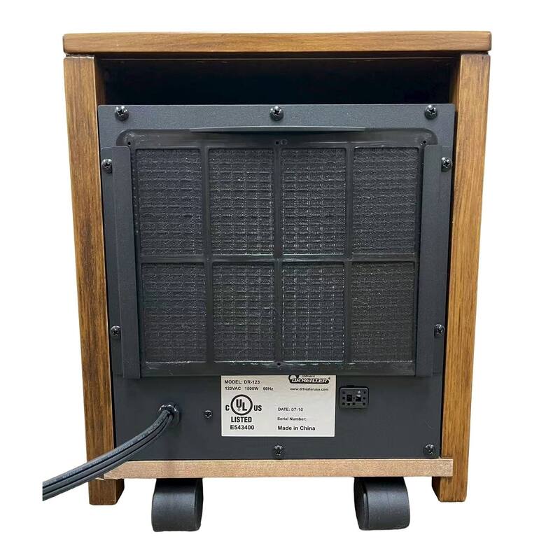 Indoor Infrared Space Heater With Remote Control, 1500W, Coffee