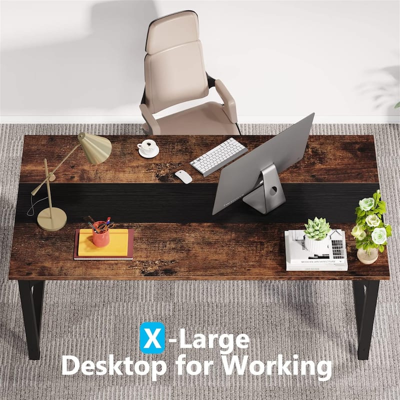 63" Large Modern Computer Desk for Home Office