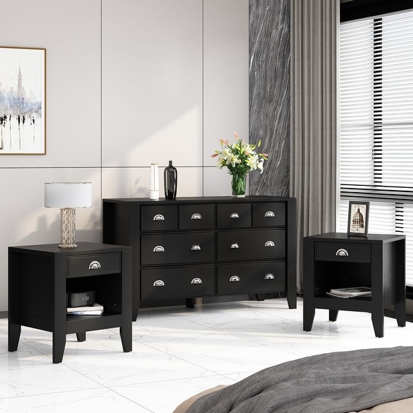 Acme Furniture Louis Philippe III Two Drawer Transitional Nightstand, A1  Furniture & Mattress