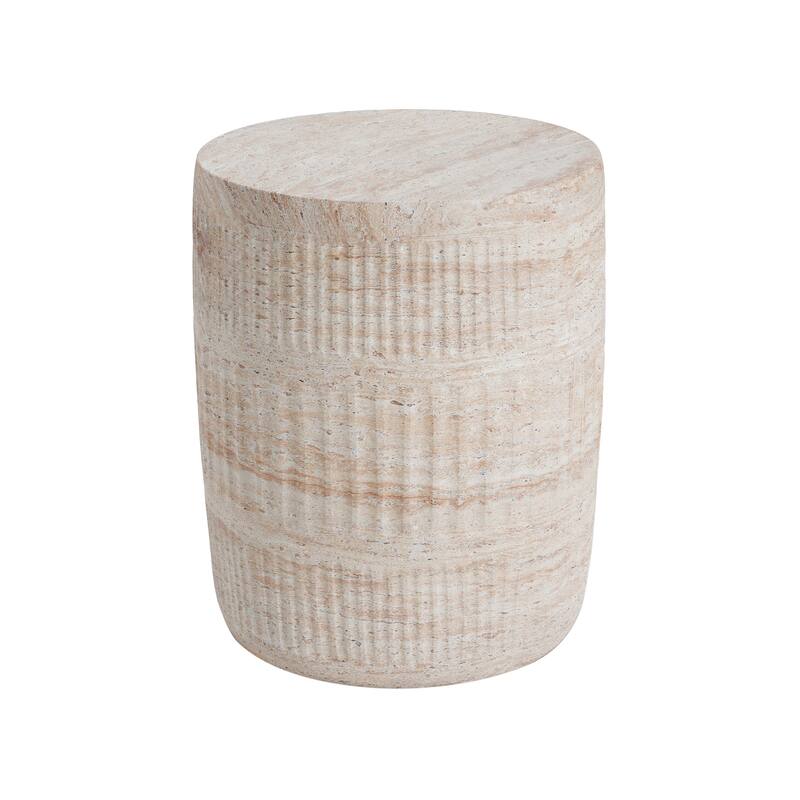 Travis Outdoor Lightweight Concrete Side Table by Christopher Knight Home