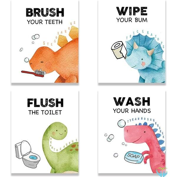 slide 2 of 6, Watercolor Decor Bathroom Wall Art Prints Yellow