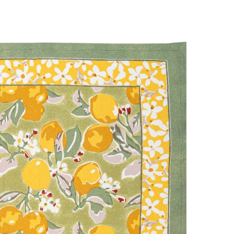 Couleur Nature Citron Tea Towels - Set of 3 - 20" x 30"