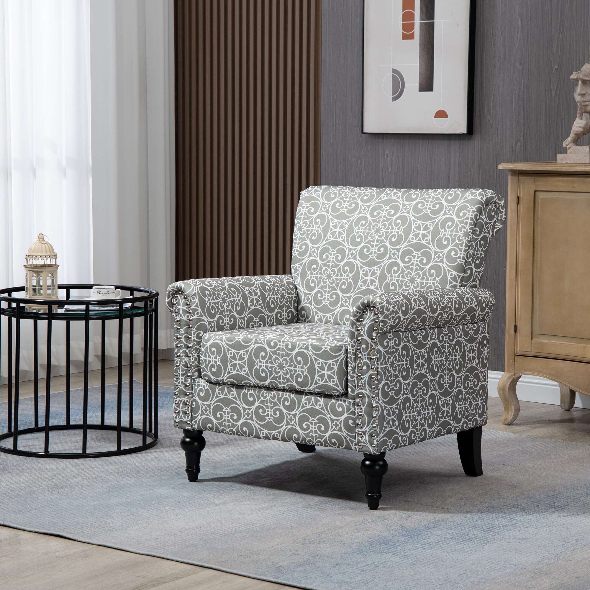 Modern floral on sale armchair