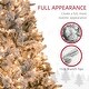 preview thumbnail 4 of 7, 7.5ft Flocked Christmas Tree with 500 Lights, Snowy Tips and Metal Stand